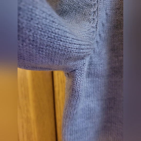 UNBOUND Heritage Knit Sweater 100% Merino Wool Men Size M Grey Quiet Luxury READ - Picture 12 of 16